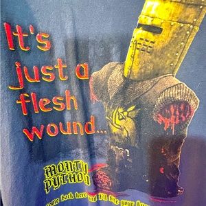 Monty Python and the search for the holy grail T-shirt.grey,XL,some stains